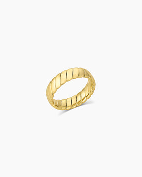 Anel Minimalista Laney Banhado em Ouro 18K