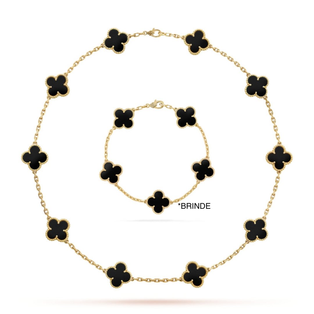 Colar Vintage Alhambra - Brinde Pulseira