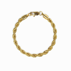 Pulseira Cordão Baiano Banhado em Ouro 18K